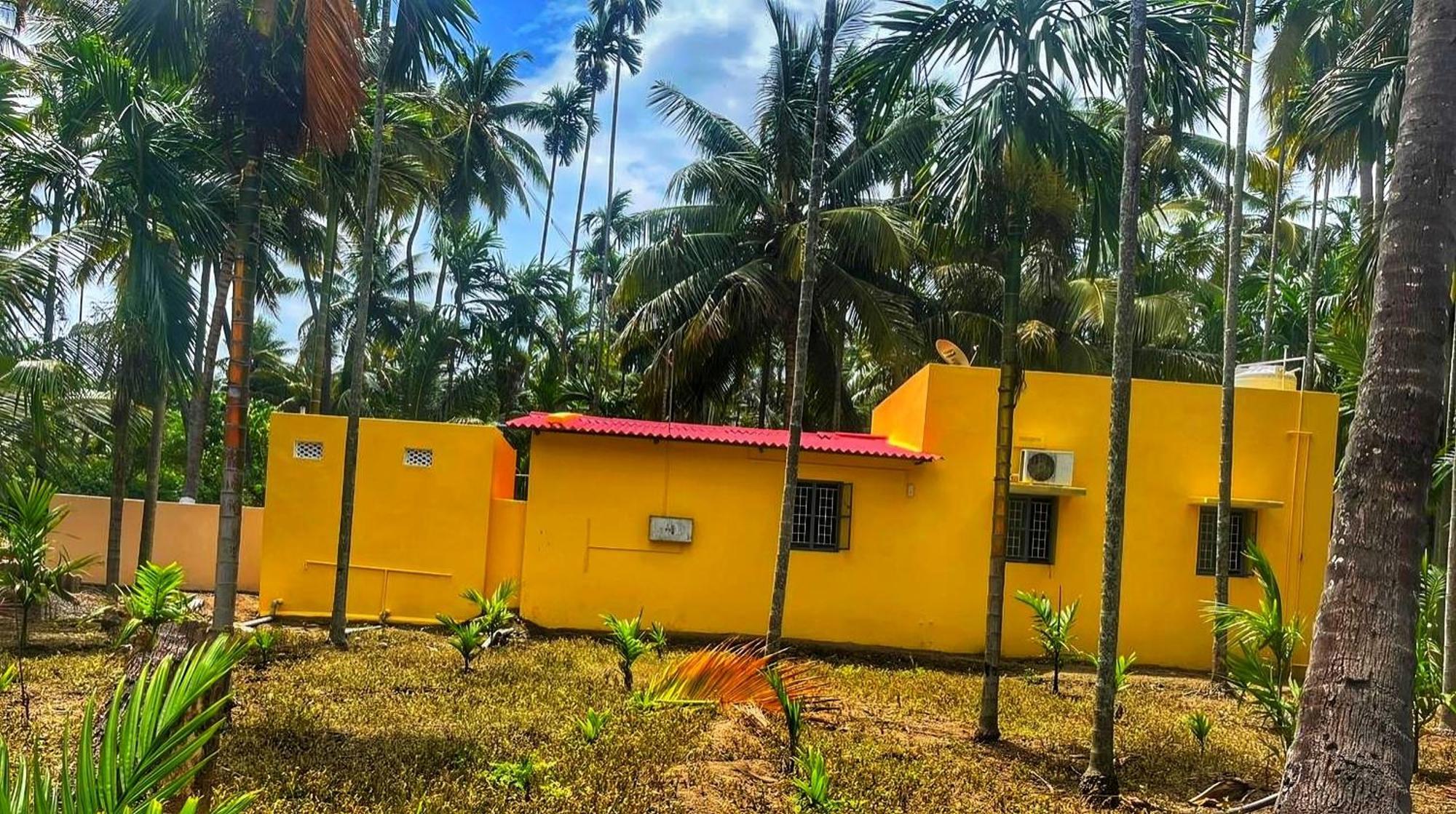 Shivalaya Farmstay Located Amdist Coconut Farm With River Access Near Isha,Adiyogi,Siruvani Alandurai ภายนอก รูปภาพ